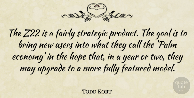 Todd Kort Quote About Bring, Call, Fairly, Featured, Fully: The Z22 Is A Fairly...