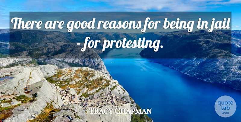 Tracy Chapman Quote About Good: There Are Good Reasons For...