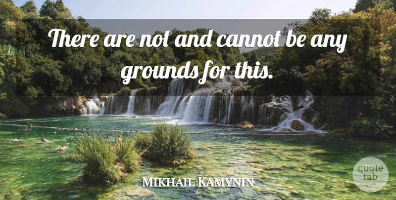 Mikhail Kamynin Quote About Cannot: There Are Not And Cannot...