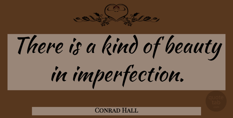 Conrad Hall Quote About American Artist, Beauty: There Is A Kind Of...