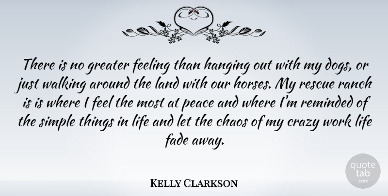Kelly Clarkson Quote About Dog, Horse, Crazy: There Is No Greater Feeling...