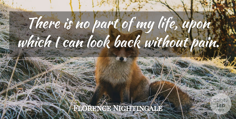 Florence Nightingale Quote About Pain, Nursing, Looks: There Is No Part Of...