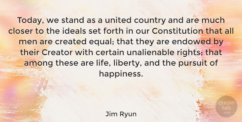 Jim Ryun Quote About American Athlete, Among, Certain, Closer, Constitution: Today We Stand As A...