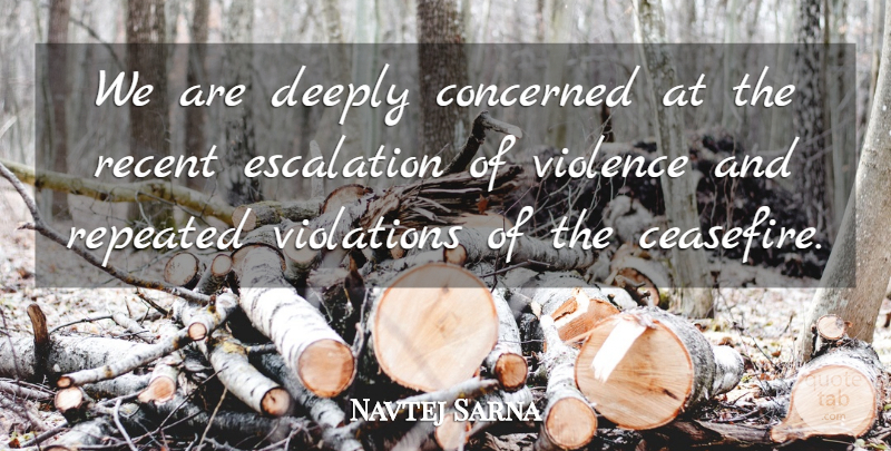 Navtej Sarna Quote About Concerned, Deeply, Recent, Repeated, Violations: We Are Deeply Concerned At...