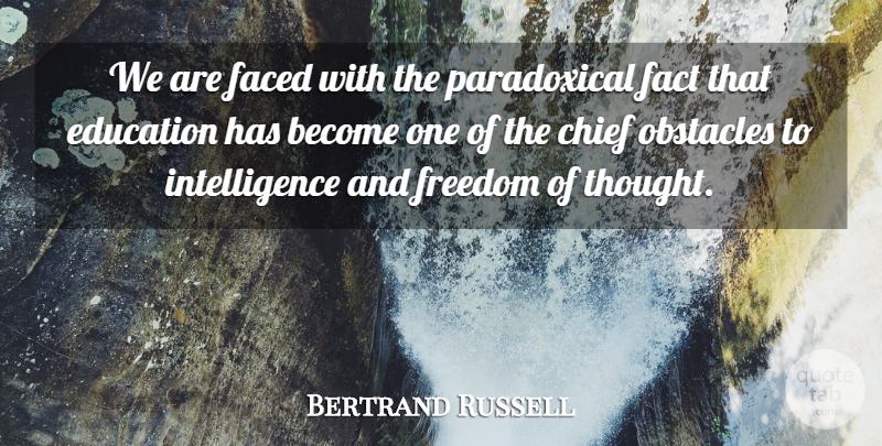 Bertrand Russell Quote About Education, Art, Philosophy: We Are Faced With The...