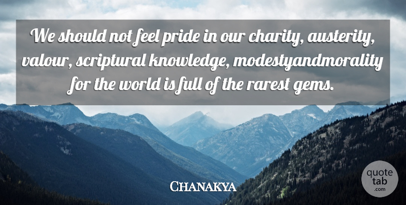 Chanakya Quote About Wisdom, Pride, World: We Should Not Feel Pride...