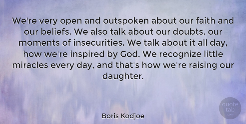 Boris Kodjoe Quote About Mother, Daughter, Miracle: Were Very Open And Outspoken...
