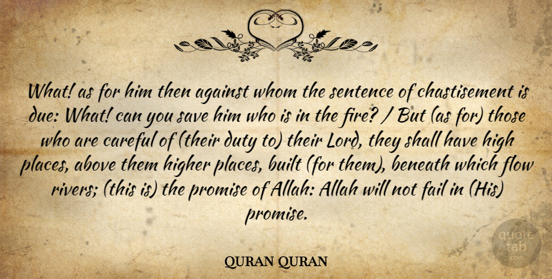 quran quran Quote About Above, Against, Allah, Beneath, Built: What As For Him Then...