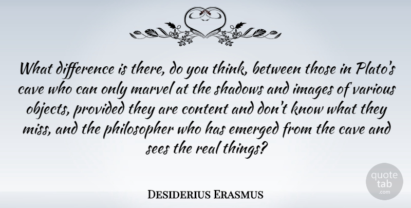 Desiderius Erasmus Quote About Missing You, Plato, Real: What Difference Is There Do...
