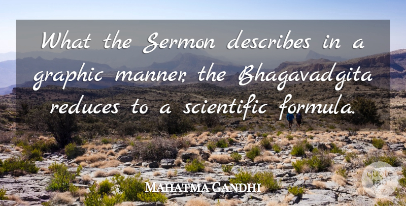 Mahatma Gandhi Quote About Gita, Formulas, Graphic: What The Sermon Describes In...