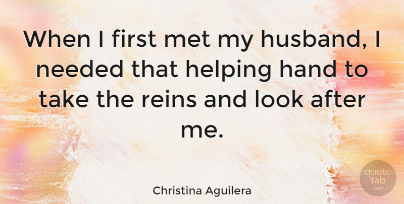Christina Aguilera Quote About Husband, Hands, Looks: When I First Met My...