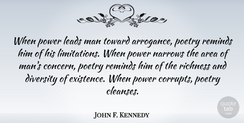 John F. Kennedy Quote About Patriotic, Power, Men: When Power Leads Man Toward...