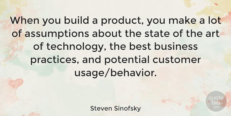 Steven Sinofsky Quote About Art, Best, Build, Business, Customer: When You Build A Product...