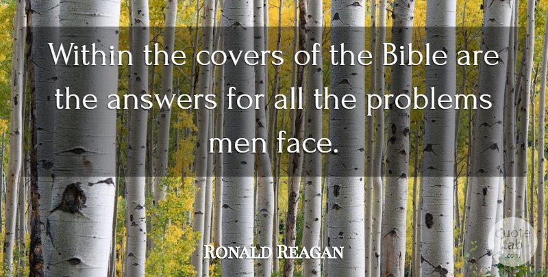 Ronald Reagan Quote About Biblical, Godly, Men: Within The Covers Of The...
