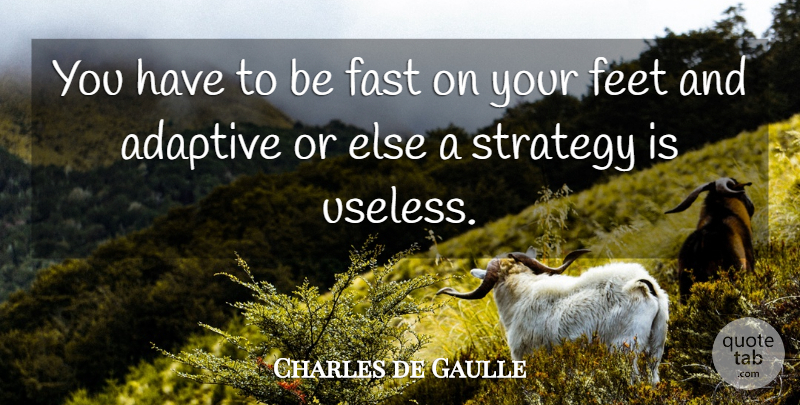 Charles de Gaulle Quote About Change, Leadership, Gnarly: You Have To Be Fast...