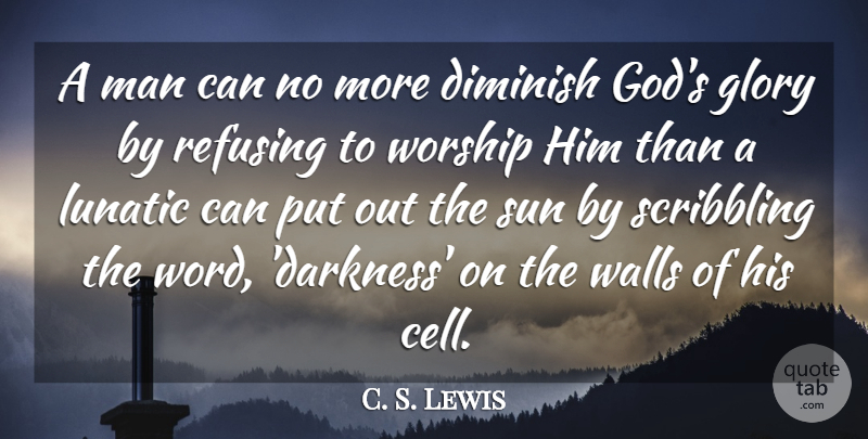 C. S. Lewis Quote About God, Wisdom, Atheist: A Man Can No More...