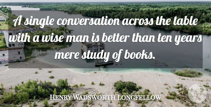 Henry Wadsworth Longfellow Quote About Positive, Wise, Wisdom: A Single Conversation Across The...