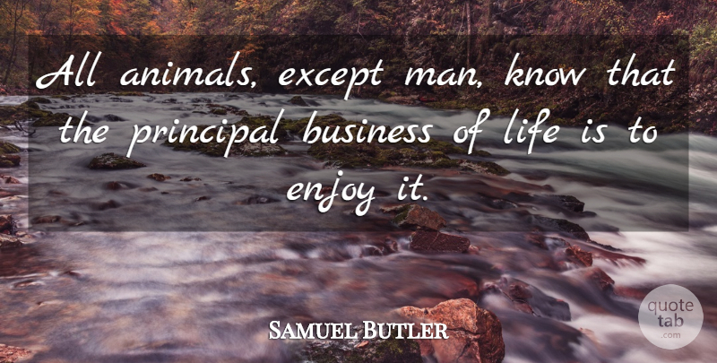 Samuel Butler Quote About Men, Animal, Humanity: All Animals Except Man Know...