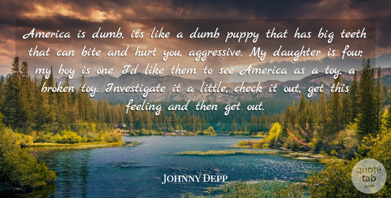 Johnny Depp Quote About Daughter, Hurt, Boys: America Is Dumb Its Like...
