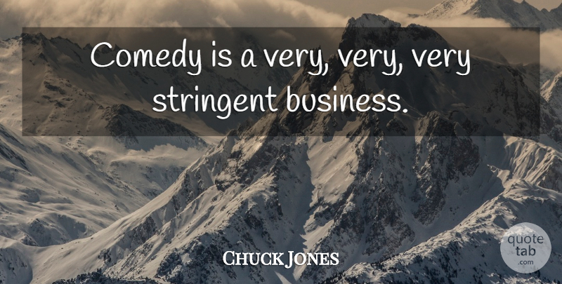 Chuck Jones Quote About Comedy: Comedy Is A Very Very...