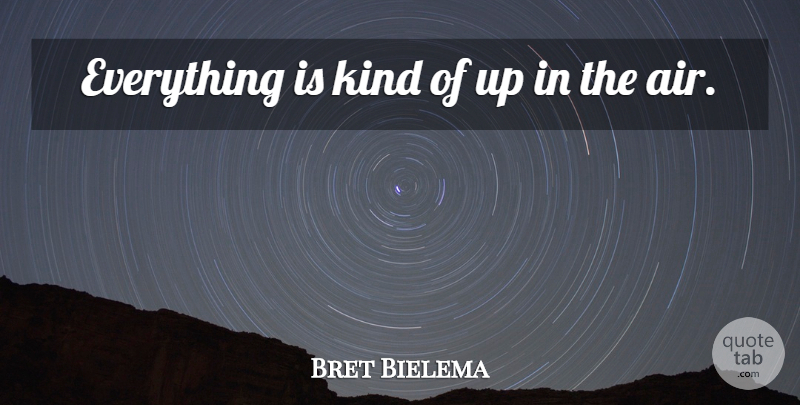 Bret Bielema Quote About undefined: Everything Is Kind Of Up...