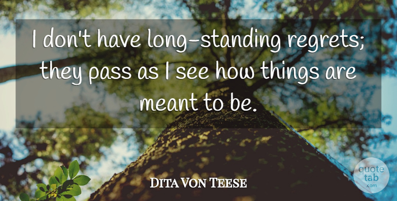 Dita Von Teese Quote About undefined: I Dont Have Long Standing...