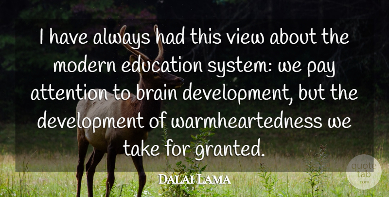 Dalai Lama Quote About Education, Buddhist, Views: I Have Always Had This...