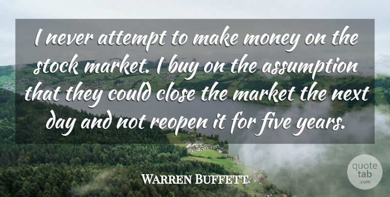 Warren Buffett Quote About Money, Years, Greatest Wealth: I Never Attempt To Make...