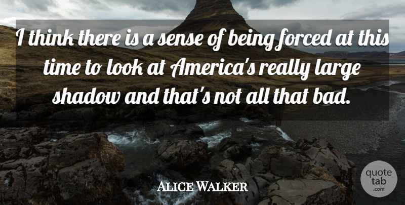 Alice Walker Quote About Thinking, America, Shadow: I Think There Is A...