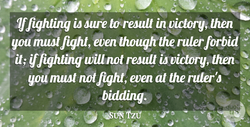Sun Tzu Quote About War, Fighting, Victory: If Fighting Is Sure To...