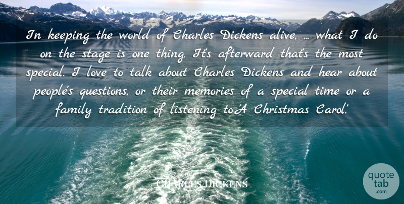 Charles Dickens Quote About Charles, Christmas, Dickens, Family, Hear: In Keeping The World Of...