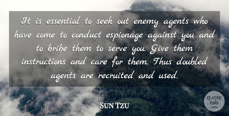 Sun Tzu Quote About War, Following Instructions, Giving: It Is Essential To Seek...