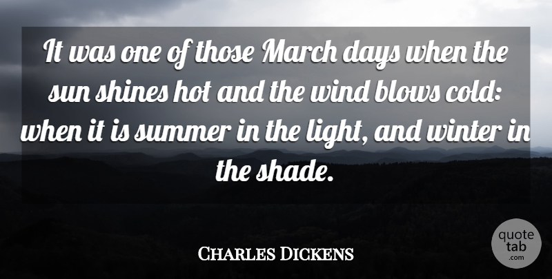 Charles Dickens Quote About Summer, Nature, Spring: It Was One Of Those...