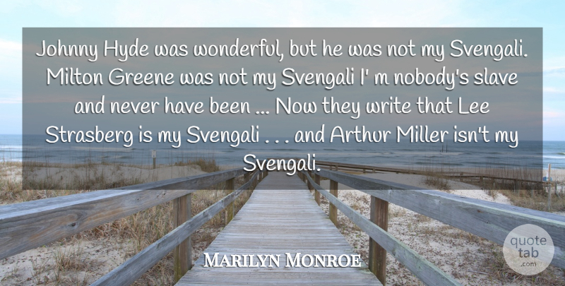 Marilyn Monroe Quote About Arthur, Hyde, Johnny, Lee, Miller: Johnny Hyde Was Wonderful But...
