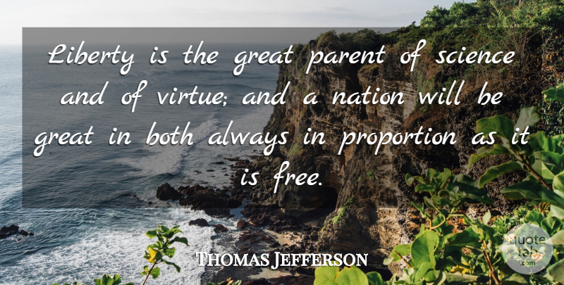 Thomas Jefferson Quote About 4th Of July, Parent, Liberty: Liberty Is The Great Parent...