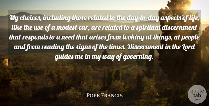 Pope Francis Quote About Spiritual, Reading, People: My Choices Including Those Related...