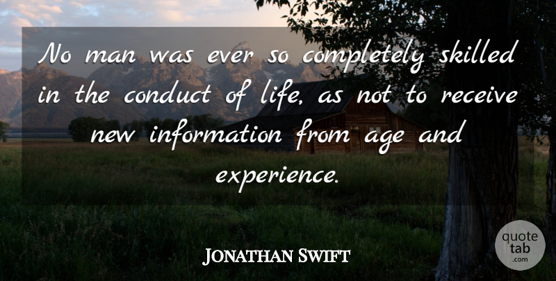Jonathan Swift Quote About Funny, Life, Time: No Man Was Ever So...