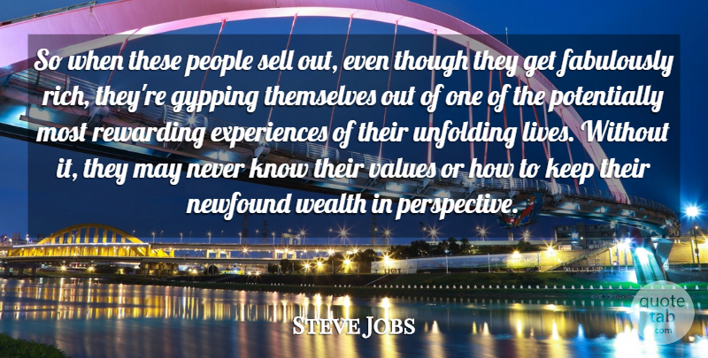 Steve Jobs Quote About Business, Perspective, People: So When These People Sell...