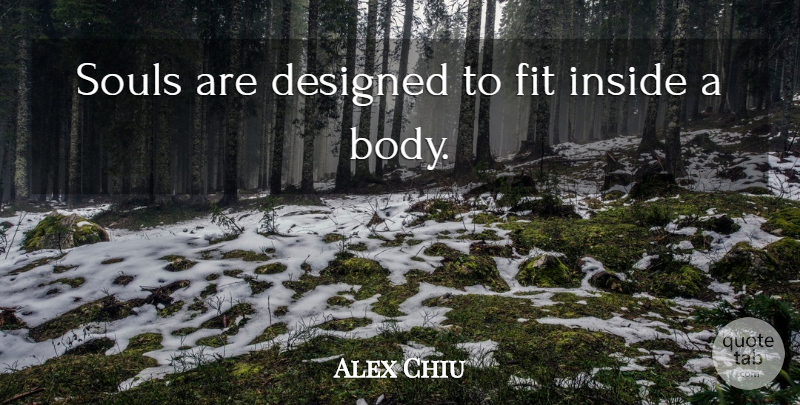 Alex Chiu Quote About American Businessman, Designed, Fit: Souls Are Designed To Fit...