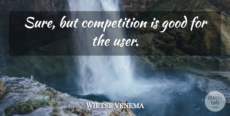 Wietse Venema Quote About Competition, Users: Sure But Competition Is Good...