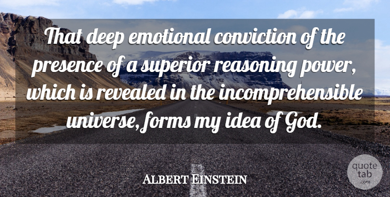 Albert Einstein Quote About Love, Life, God: That Deep Emotional Conviction Of...
