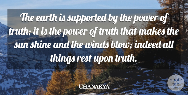 Chanakya Quote About Education, Wisdom, Blow: The Earth Is Supported By...