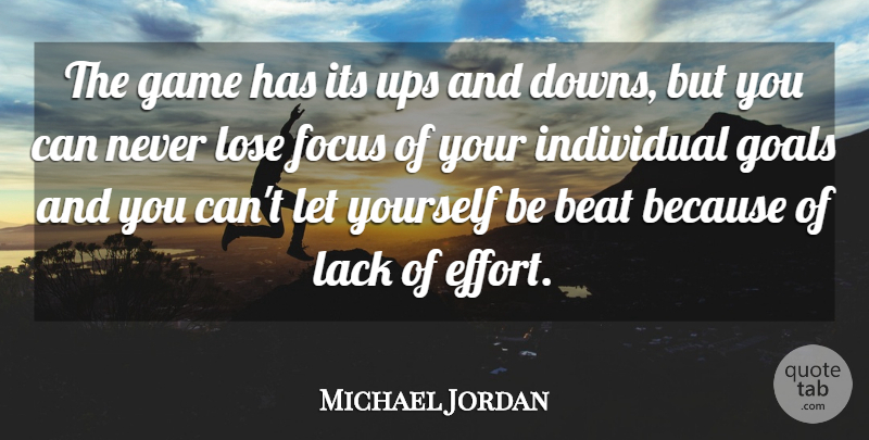 Michael Jordan Quote About Motivational, Games, Goal: The Game Has Its Ups...