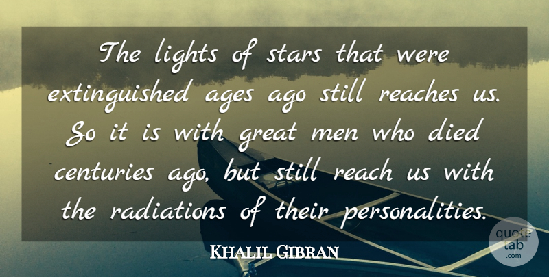 Khalil Gibran Quote About Inspirational, Stars, Greatness: The Lights Of Stars That...