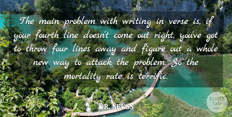 Dr. Seuss Quote About Figure, Fourth, Main, Mortality, Rate: The Main Problem With Writing...
