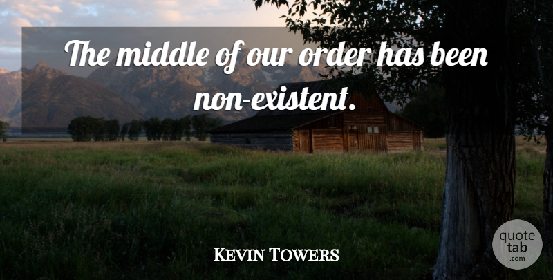 Kevin Towers Quote About Middle, Order: The Middle Of Our Order...