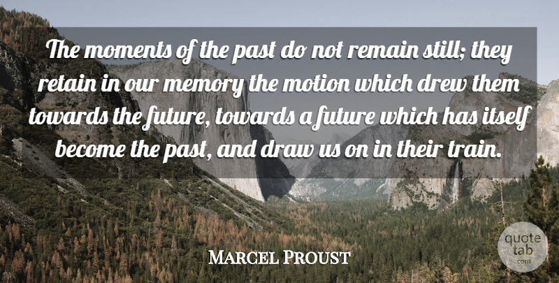 Marcel Proust Quote About Memories, Past, Moments: The Moments Of The Past...