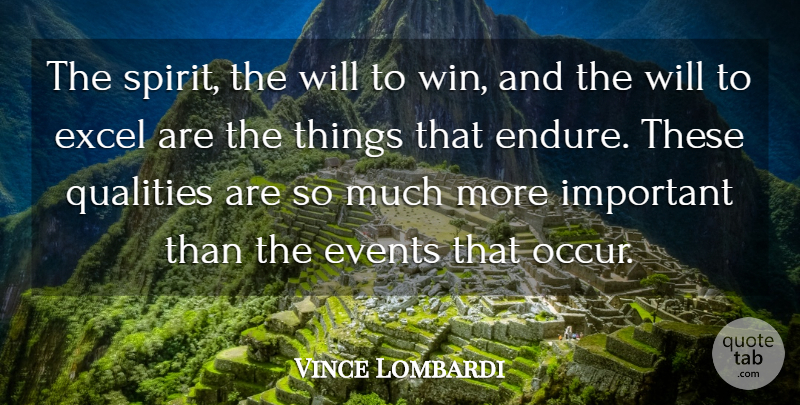 Vince Lombardi Quote About Football, Inspirational Sports, Determination: The Spirit The Will To...