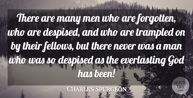 Charles Spurgeon Quote About Despised, God, Man, Men: There Are Many Men Who...