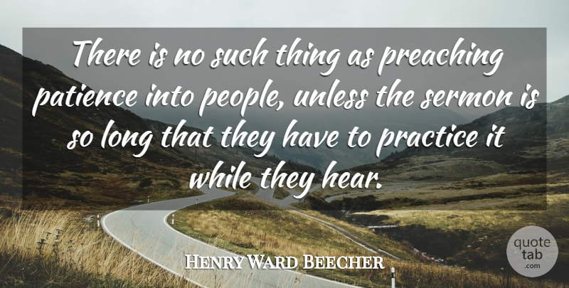 Henry Ward Beecher Quote About Patience, Lying, Blow: There Is No Such Thing...